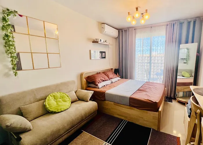 Apartment Cozy Pool And Seaview In Cebu With Balcony Near Mactan Airport