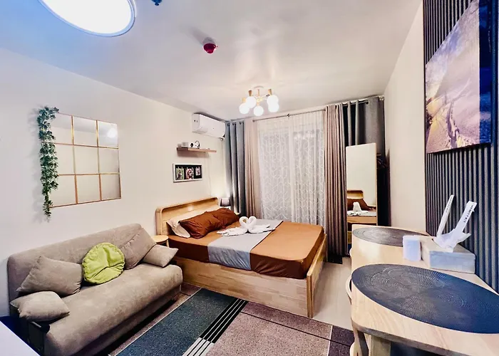 Apartment Cozy Pool And Seaview In Cebu With Balcony Near Mactan Airport