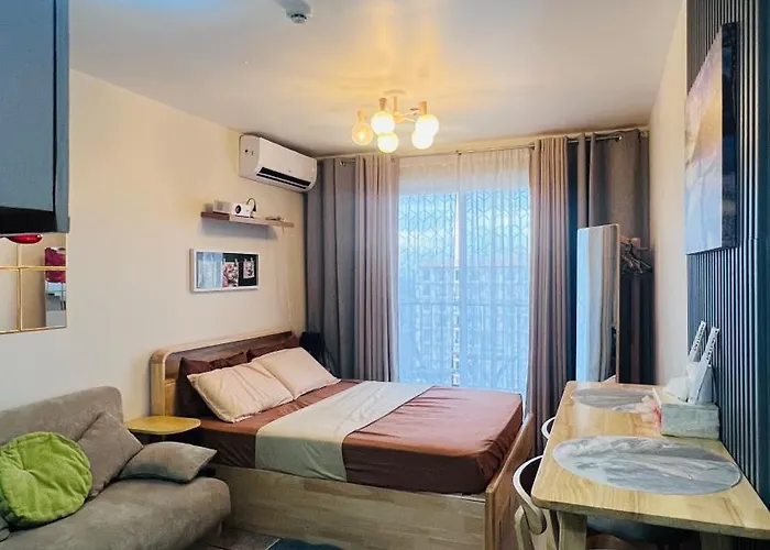 Cozy Pool And Seaview In Cebu With Balcony Near Mactan Airport Apartment Lapu-Lapu City